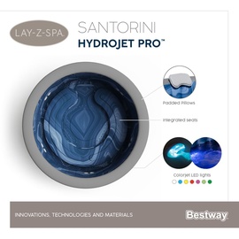 BESTWAY Lay-Z-Spa Santorini HydroJet Pro 216 x 80 cm, rund