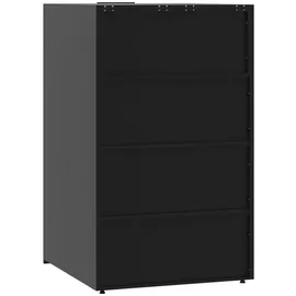 deluke Mülltonnenbox GORILO 345 x 117 x 79 cm schwarz