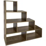 Hti-Living Bücherregal Thekla 11430 1-tlg. 114 x 30 x 180 cm Braun