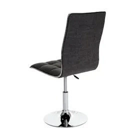 Mendler 2er-Set Esszimmerstuhl HWC-C41, Stuhl Küchenstuhl, höhenverstellbar drehbar, Stoff/Textil FSC® ~ grau