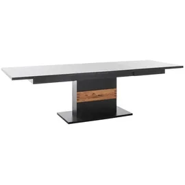 MCA Furniture MCA Cesena Tisch mit Säule 180x100(280) cm Holzwerkstoff/Schwarzgrau