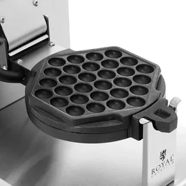 Royal Catering Bubble-Waffeleisen Silber