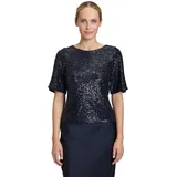 Vera Mont Pailletten-Bluse mit Flügelärmeln in Night sky), | Gr.: 40,