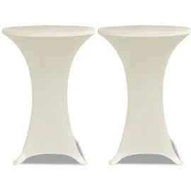 deluke Tischhusse AMAU Cremefarben Ø 60 cm 2er Set