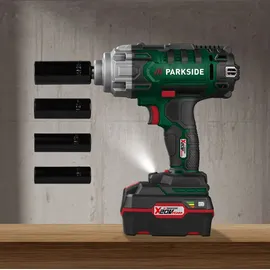 Parkside PARKSIDE® 20V Akku-Drehschlagschrauber Kfz Starterset PASSK 20-Li C4