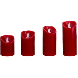 NÄVE LED-Kerzen 4er-Set Flamme schwingend