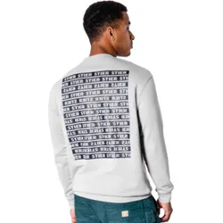 STIER Crew Sweat Style Print XL Ice Grey
