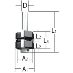 Makita Fräser Verbinden 12mm - D-12027