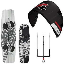 F2 Kite Ride V5 9 qm + Kiteboard 141 cm schwarz