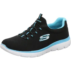 Skechers Damen Slipper Summits in schwarz