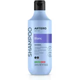 Artero Blanc. Aufhellendes Shampoo für Hunde mit weißem Fell. Erzielen Sie EIN strahlendes Weiß. Auch für Schwarze, graue und Blaue Hunde geeignet, deren Fellfarbe intensiviert Wird.
