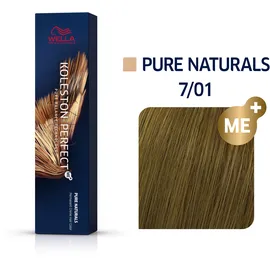 Wella Koleston Perfect Me+ Pure Naturals 7/01 mittelblond natur-asch 60 ml