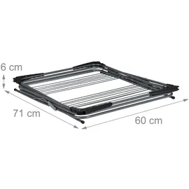 Relaxdays 10,8 m grau/schwarz