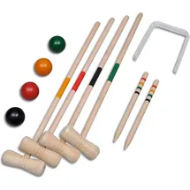 vidaXL Krocket-Set Holz 4 Spieler