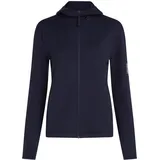Icebreaker Damen Merino 360 Realfleece Elemental Zip Wollhoodie - L - midnight navy