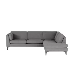 SOHO Ecksofa  Avignon , grau , Maße (cm): B: 258 H: 78 T: 203