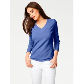 Heine V-Pullover Blau 50