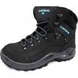 Lowa Renegade GTX Mid Damen Wide asphalt/türkis 42.5