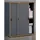 VCM my office Schiebetürenschrank Salia, 920733 anthrazit, honig-eiche 1 Fachboden 60,0 x 37,4 x 74,0 cm
