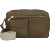 Cowboysbag Franklin Umhängetasche Leder Beige/Green