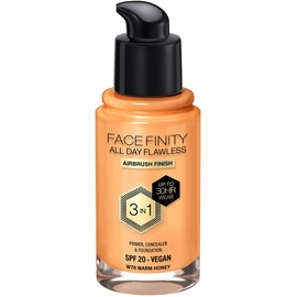 Max Factor Facefinity All Day Flawless Liquid Foundation LSF 20-78 Warm Honey 30ml