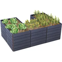 GARANTIA Ergo Quadro U L Wood 240 x 160 x 75 cm Braun