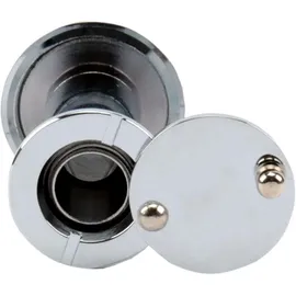 Olympia S 10 - 2,6 cm - Messing - Chrom - 180° - 3,5 cm - 6 cm - Silber
