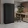 Tectake Metallschrank Stahl 180 x 80 x 40 cm Schwarz abschließbar