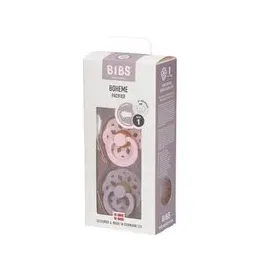 Bibs Fopspeen Boheme Blossom - Lilac 0-6 Maanden 2 St Sauger