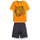 Sanetta Jungen-Schlafanzug kurz orange Tiger | Hochwertiger und bequemer Schlafanzug aus 100% Baumwolle. - 116