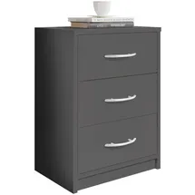 SchlafKONTOR Nachtkommode PEPE grau