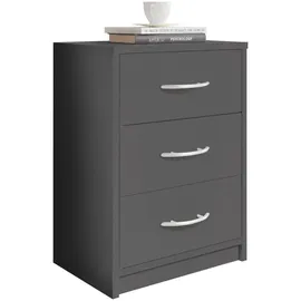 SchlafKONTOR Nachtkommode PEPE grau