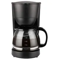 Ribelli Filterkaffeemaschine, 1.25l Kaffeekanne, 750 Watt, Schwarz für Küche