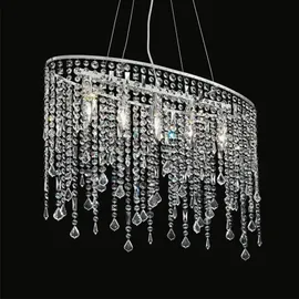 Ideal Lux - Kristall-Hängeleuchte RAIN 5xE14/40W/230V klar - Klar