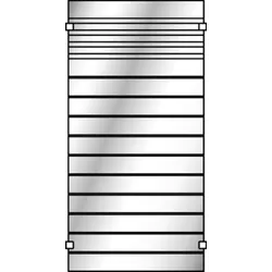 OSMO Glasscheibe Gitter satiniert 89x178cm