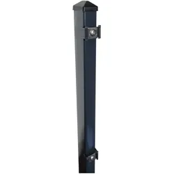 Fa-Bausysteme Zaunpfosten Anthrazit Klemmplättchen Höhe: 1630 mm