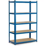 Humberg 4842 Schwerlastregal mit 5 Böden aus MDF 150 x 75 x 30 cm