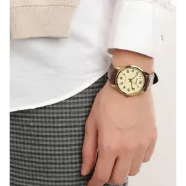 Casio Collection MTP-V001GL-9BUDF Herrenuhr - Gold/Braun