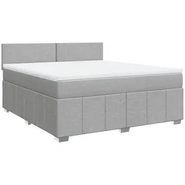 vidaXL Boxspringbett 180 x 200 cm Hellgrau
