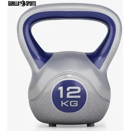 Gorilla Sports Kettlebell Kugelhantel 12 kg blau
