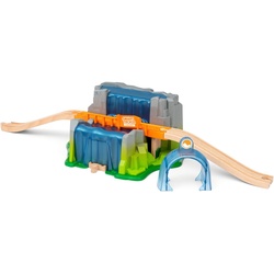 BRIO® Spielzeugeisenbahn-Tunnel BRIO® WORLD, Smart Tech Sound Wasserfall-Tunnel, für die Brio Eisenbahn; FSC® - schützt Wald - weltweit blau|bunt|grau|grün
