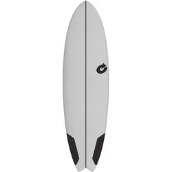 Torq EVA Mod Fish Softboard 25, Farbe: Grau, Länge in Fuß: 6.10