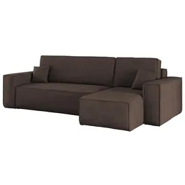 kaiser möbel Eckcouch Cord 2-Sitzer Braun