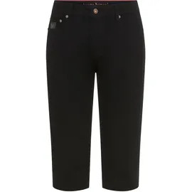 Bruno Banani Jeansbermudas BRUNO BANANI "Hutch-Bermuda", Herren, Gr. 42, Länge 32, schwarz, Denim/Jeans, Obermaterial: 98% Baumwolle, 2% Elasthan, unifarben, straight fit kniebedeckend, Jeans, Straight-Fit, normale Leibhöhe, aus elastischem Denim-Material