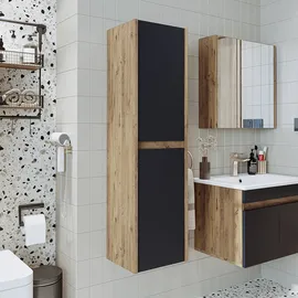 roomartstore.de Atria 85 Hochschrank 35 x 85 cm Weiß Holz