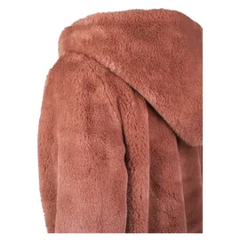 URBAN CLASSICS Teddy Mantel Dark Rose 3XL