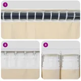 vidaXL Verdunkelungsvorhänge 2 pcs Dunkelblau 140 x 245 cm