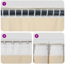 vidaXL Verdunkelungsvorhänge 2 pcs Dunkelblau 140 x 245 cm