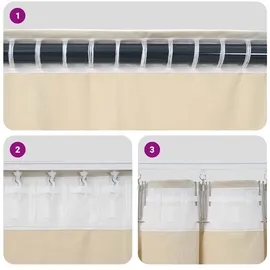 vidaXL Verdunkelungsvorhänge 2 pcs Dunkelblau 140 x 245 cm