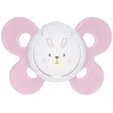 Chicco PhysioForma Comfort Schnuller 16-36 Monate, Babyschnuller mit Silikonsauger, 1 Stück, unterstützt die physiologische Atmung und die korrekte Mundentwicklung, rosa